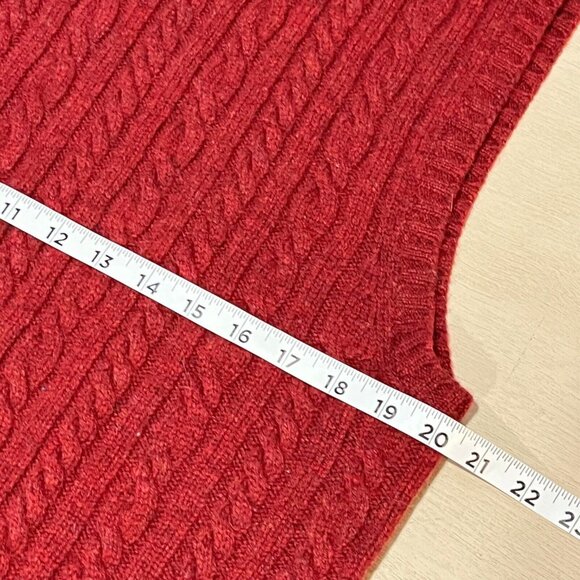 Vintage Lambswool Sweater Vest Mens Large Grandpa Academia Y2K Preppy Professor - Picture 7 of 8